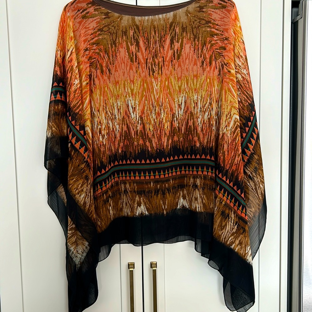 TanJay  sheer poncho with attached tank